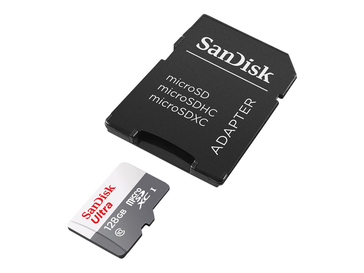 SANDISK Ultra 128GB microSDXC Tablet pac, SDSQUNR-128G-GN6TA