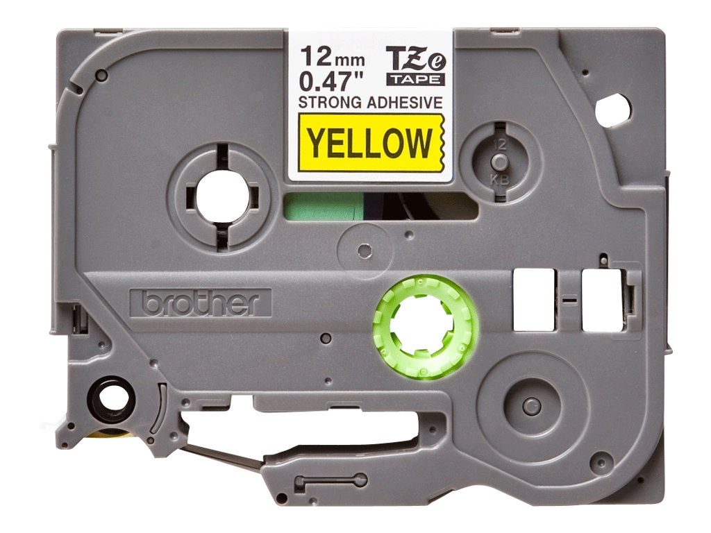 BROTHER TZES631 strong bk/yellow 12mm 8m, TZES631