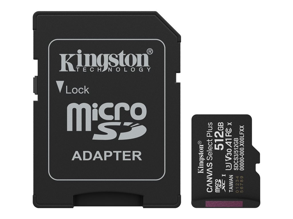 KINGSTON 512GB microSDXC Canvas Select, SDCS3/512GB