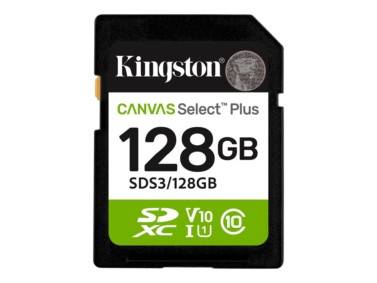 KINGSTON 128GB SDXC Canvas Select Plus, SDS3/128GB
