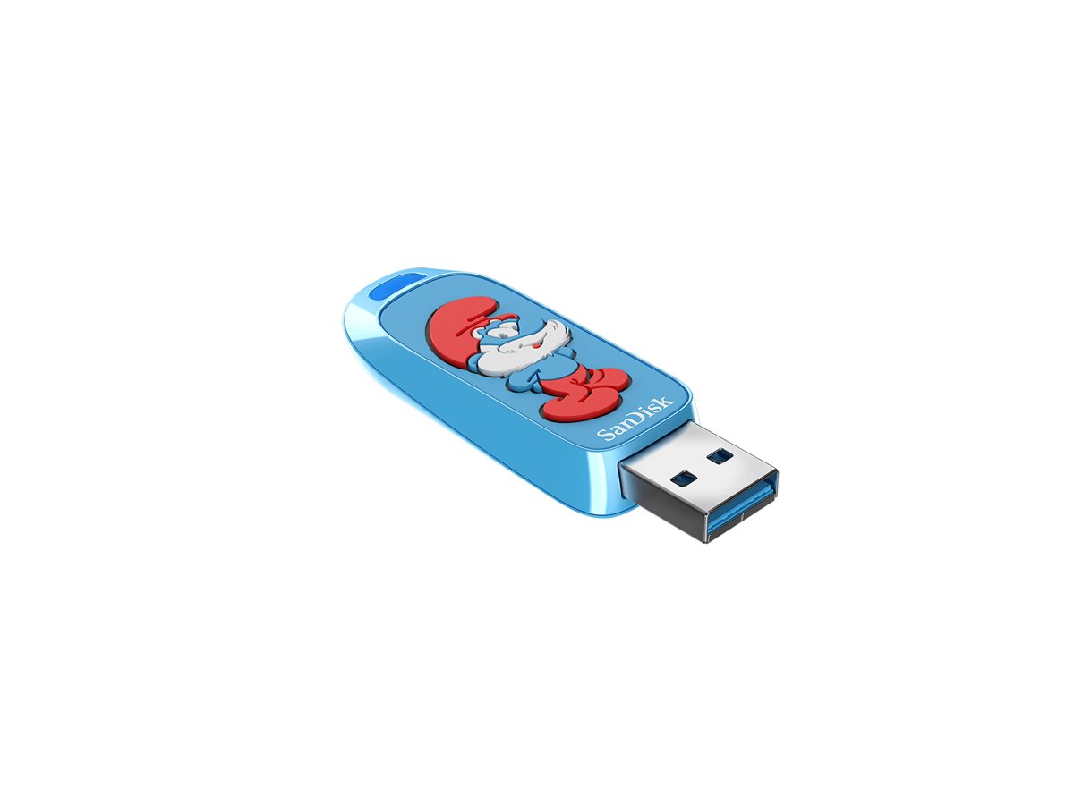 SANDISK Smurfs USB Flash Drive 128GB, SDCZIS-128G-G46